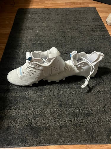 White Unisex Molded Cleats High Top Freeze