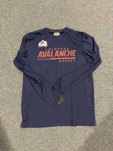New Blue Fanatics Authentic Pro Colorado Avalanche Long Sleeve T-Shirt Medium