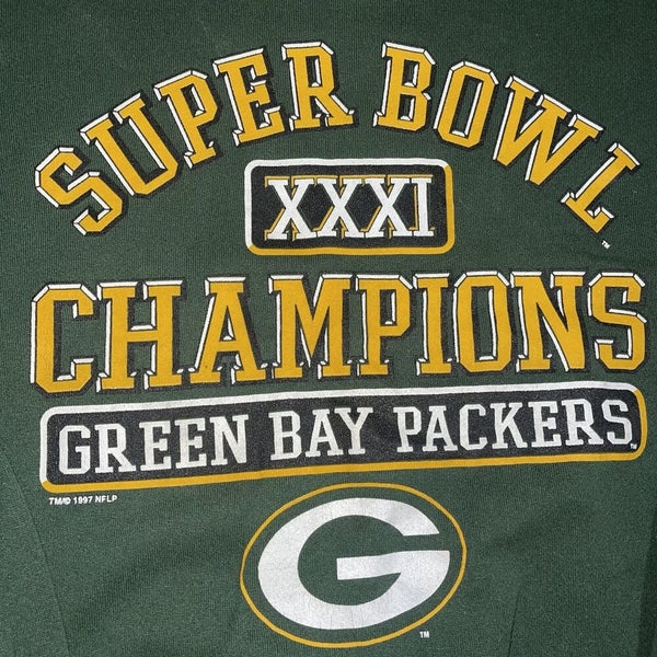 VINTAGE 1997 Green Bay Packers Super Bowl Pullover