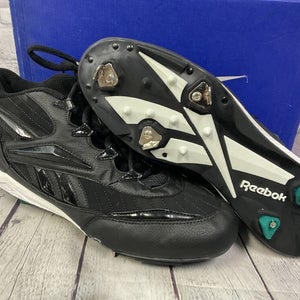 Reebok Series Change-Up Mid Baseball Cleats Size 12 Black White New With Defect