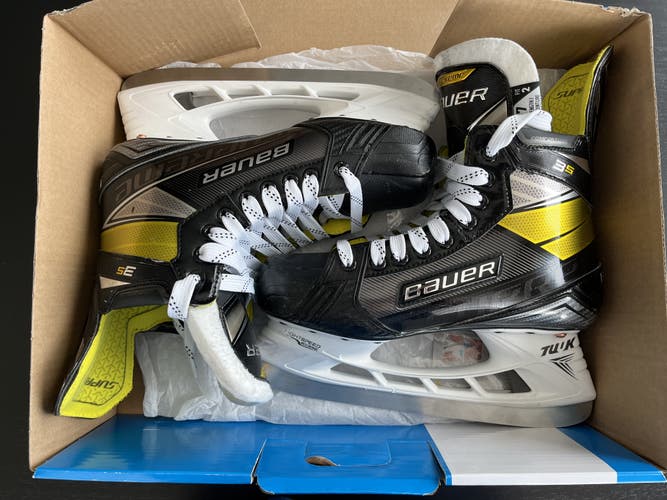 Used Bauer Supreme 3S Senior Hockey Skates Size 7 Fit 2