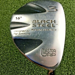 Master Grip Black Steel Strong 3 Wood 16* / RH ~41.25" / Ladies Graphite /gw3737