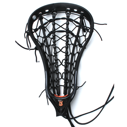 4 Brine Mantra IV Women's Strung Lacrosse Heads - Black/Blk/Orange