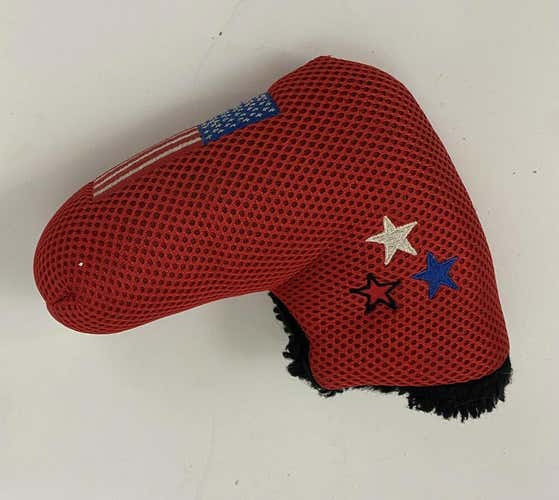 RED USA Flag Putter HeadCover Golf
