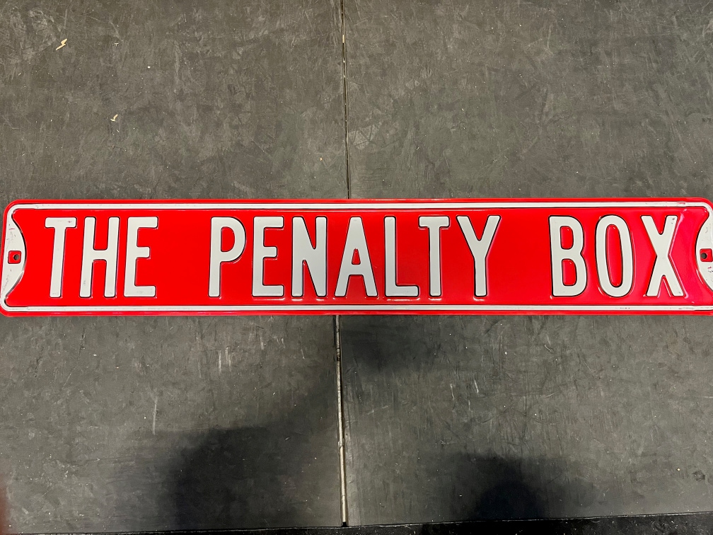 The Penalty Box sign
