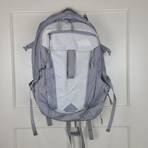 The North Face Surge Backpack Grey Hiking Travel Laptop School Bag