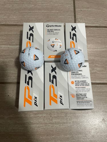 1 Dozen Taylormade TP5x PIX Golf Balls