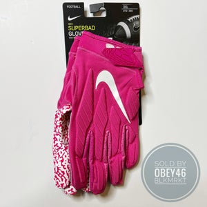 Nike Superbad 5.0 Football Gloves  Pink 3XL