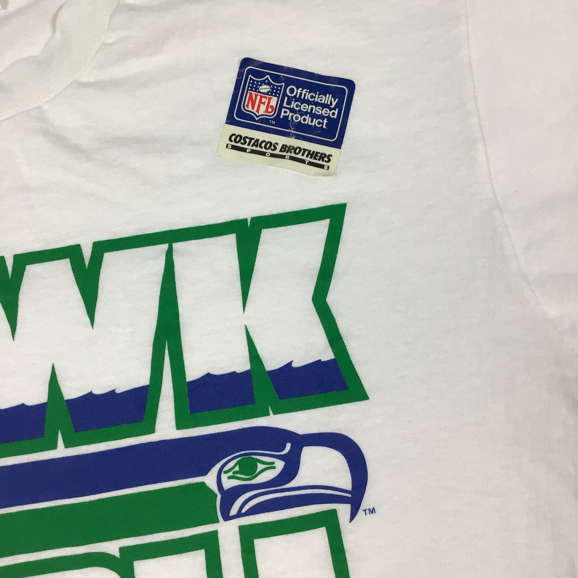 Vintage 90s Seattle Seahawks NFL single stitch T-shirt. XL