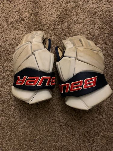 Blue Jacket Hockey Gloves