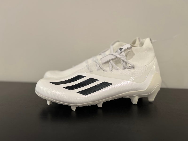 Adidas Adizero Primeknit White Football Cleats Men’s Size 10 GW7995 - NEW