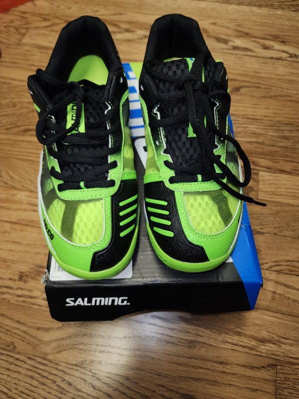 New Salming Falco junior green/black shoes 5.5US