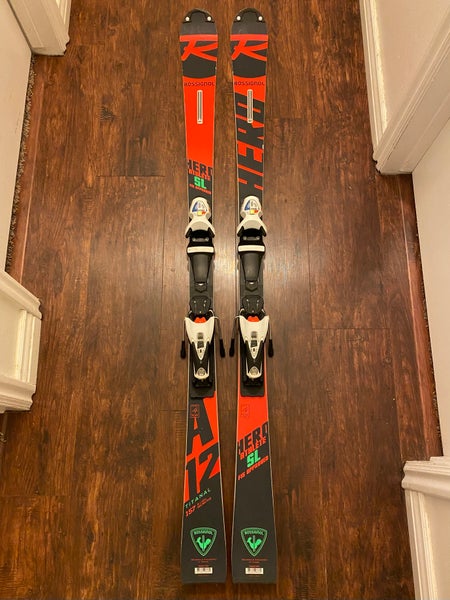 Used 2020 Rossignol 157 cm Racing Hero FIS SL Pro Skis With Bindings