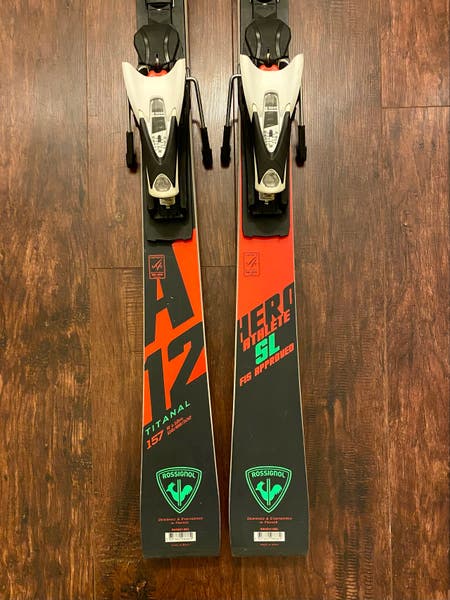 Used 2020 Rossignol 157 cm Racing Hero FIS SL Pro Skis With