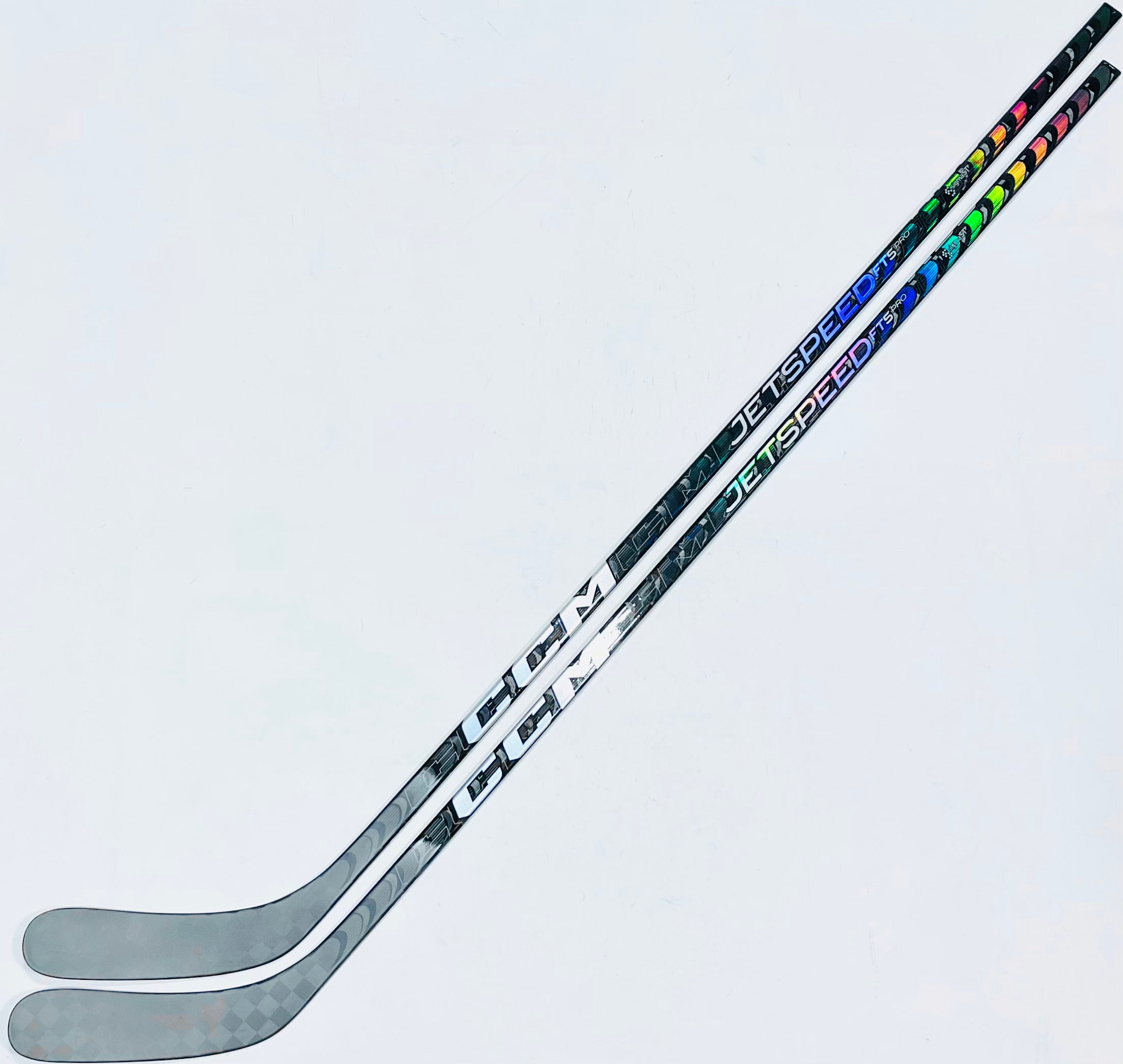 New 2 Pack Grey CCM Jetspeed FT5 Pro Hockey Stick-RH-80 Flex