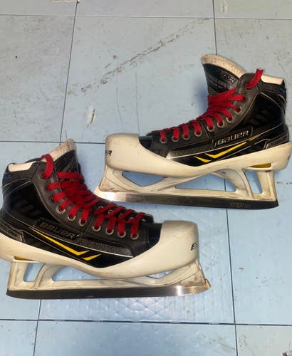 Used Bauer Supreme Total One NXG Goalie Skates Size 9