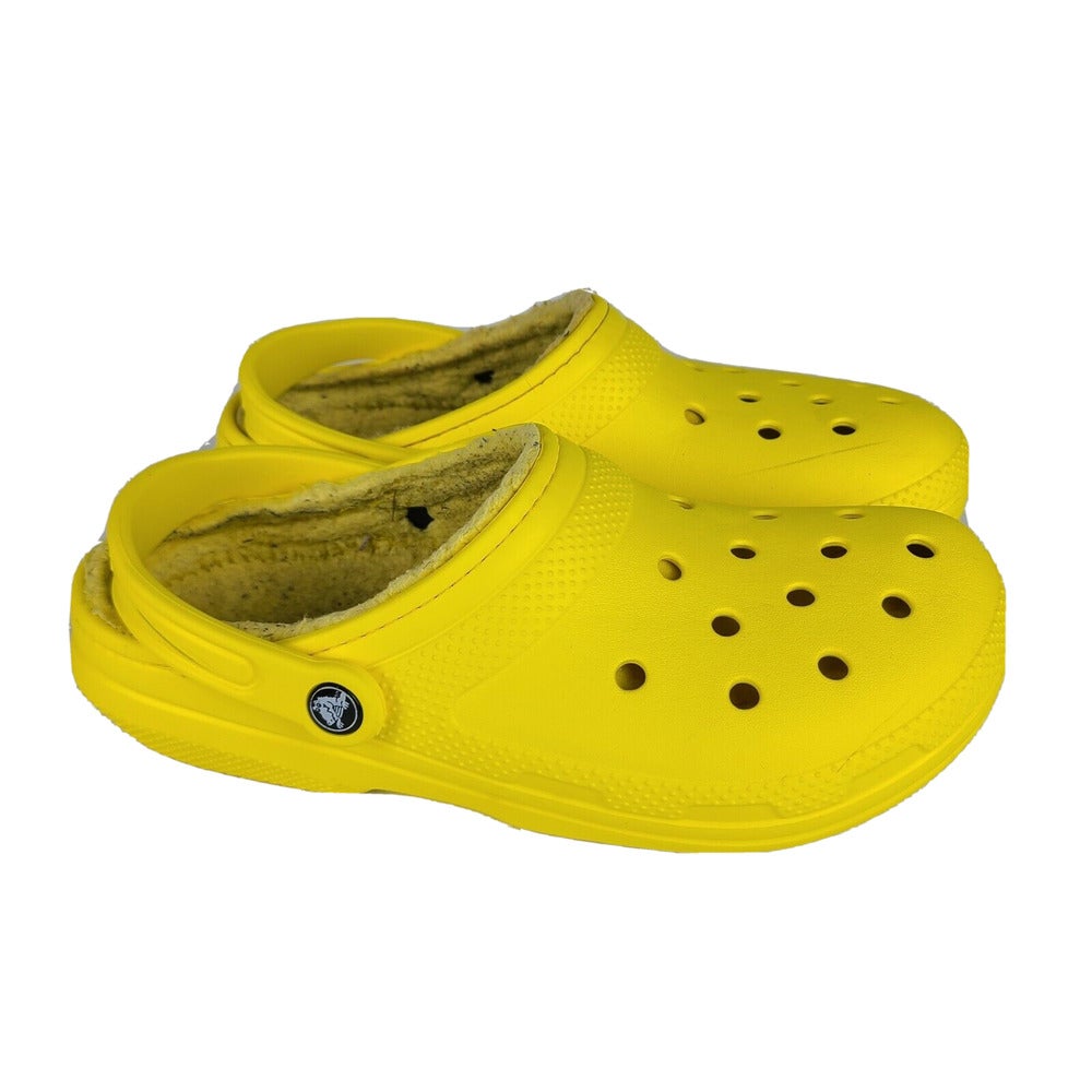 yellow crocs with fur journeys