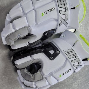 Used Stx Cell V Goalie Gloves Lg Men's Lacrosse Gloves