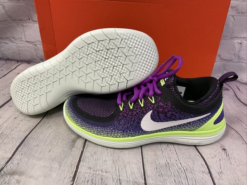 Cercanamente grano zona Nike Free RN Distance 2 Womens Running Shoes Size 7.5 Purple Green New With  Box | SidelineSwap