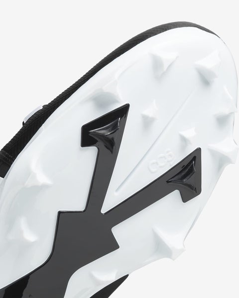 new mens 11 nike alpha menace pro 3 mid molded football/lacrosse cleats black/white ct6649