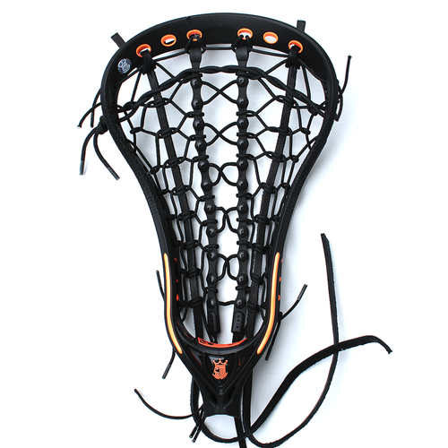 4 Brine Mantra IV Women's Strung Lacrosse Heads - Black/Orange (NEW)