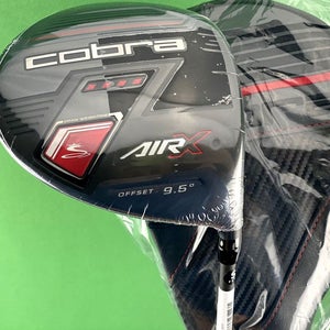 Cobra Golf Air-X Offset Driver 9.5* Stiff S-Flex w/ Headcover New #86810