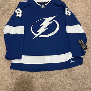 Tampa Bay Lightning New Adidas Authentic #86 Kucherov Size 54 NHL Jersey