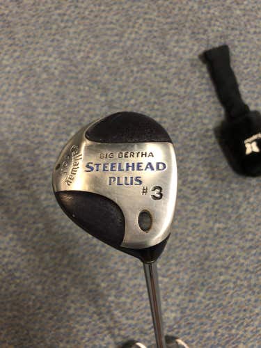 Used Men's Callaway Big Bertha Steelhead Plus Right Fairway Wood Regular 3 Wood