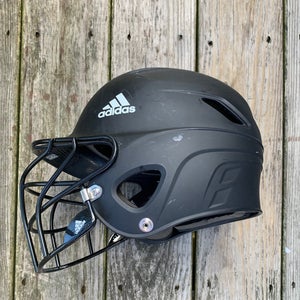 USed 6 3/8 - 7 3/8 Adidas Triple Stripe Batting Helmet
