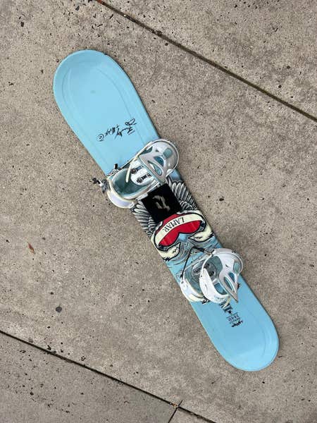 LAMAR スノーボード(141)cm + EMPIRE ビンディング (M) Used Lamar Merlot 1440 141 - 145 cm Snowboard With Bindings