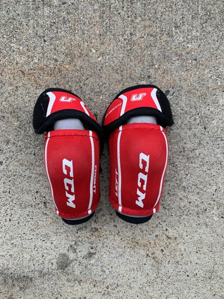 Used Youth CCM U+ Top Prospect Hockey Elbow Pads (Size: Medium)