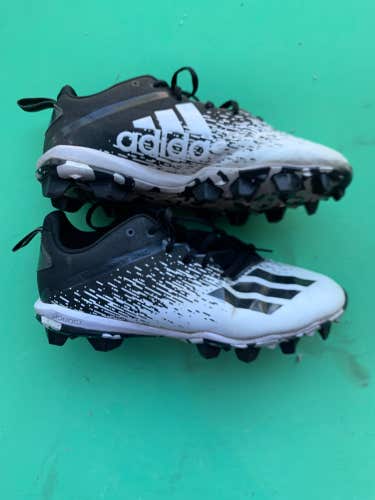 Black Used Adult Men's 10.0 Molded Adidas Cleats
