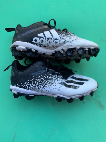 Black Used Adult Men's 10.0 Molded Adidas Cleats