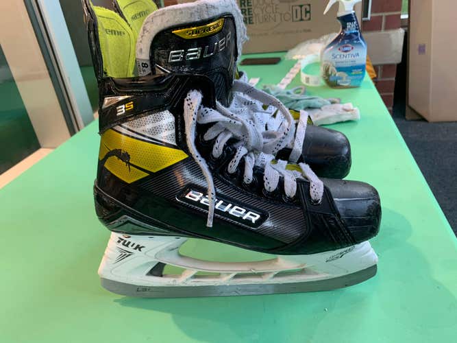 Senior Used Bauer Supreme 3S Hockey Skates D&R (Regular) Retail 8.5