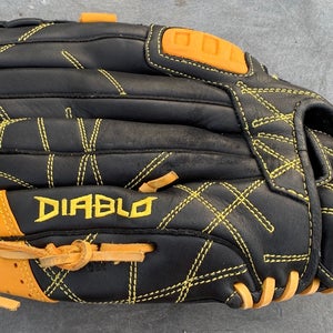 Used DeMarini Right Hand Throw Softball Glove 14"