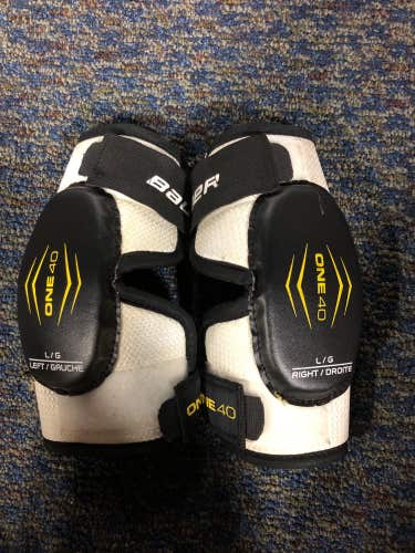 Used Large Bauer Supreme One40 Elbow Pads
