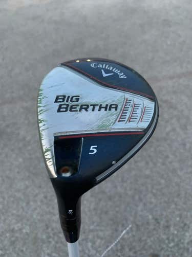 Used Men's Callaway Big Bertha Left Fairway 5 Wood Senior