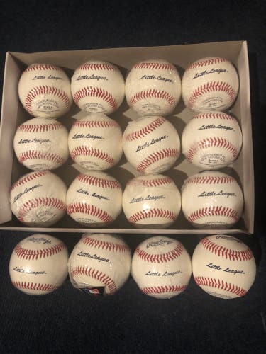 New Rawlings 18 Pack Little League Baseballs