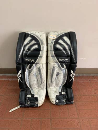 Used 28+1" Reebok L7 Goalie Leg Pads