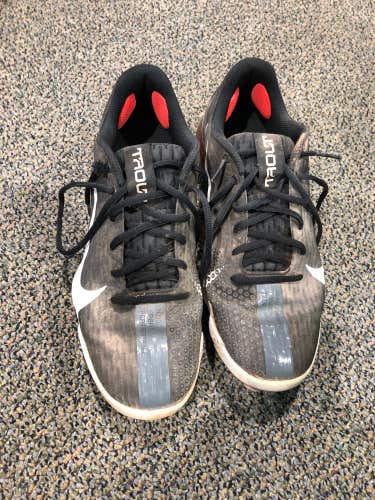 Black Used Adult Men's 10.0 (W 11.0) Metal Nike Trout Cleat