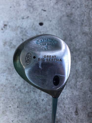 Used Men's Callaway Big Bertha War Bird Right-Handed Golf 3 Wood Club