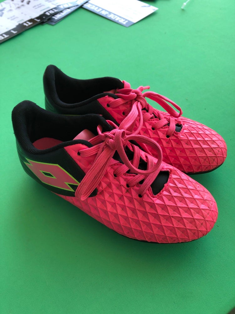 Pink Used Women's size 13K Molded Lotto Cleats