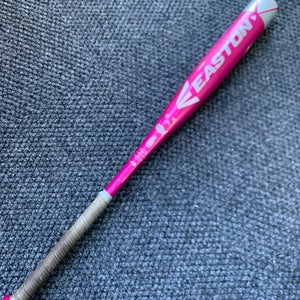Used Easton Pink Sapphire Alloy Bat -10 19OZ 29"