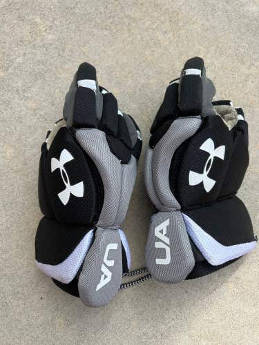 Used Under Armour Strategy 2 Lacrosse Gloves 8"