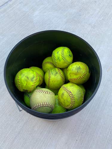24 Pack Used Softballs