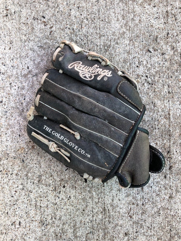 Used Rawlings Sure Catch Right-Hand Throw Outfield Baseball Glove (11")