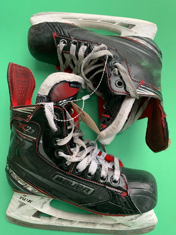 Junior Used Bauer Vapor X2.7 Hockey Skates D&R (Regular) 3.0