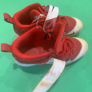 Red Used Adult Men's Men's 8.0 (W 9.0) Metal Nike Trout Cleat Height Footwear