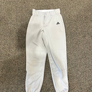Gray Adult Men's Used Small Adidas Game Pants