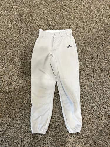 Gray Adult Men's Used Small Adidas Game Pants